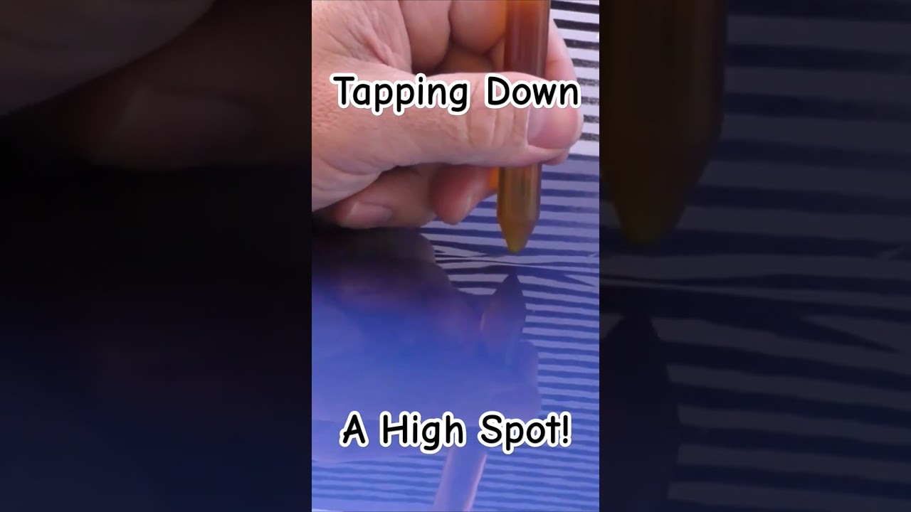 TAPPING DOWN a High Spot Paintless Dent Removal