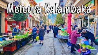 Meteora Greece, Kalambaka, walking tour in 4k, vlog, Greece 2024