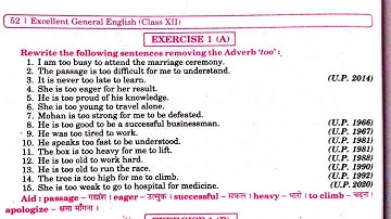 Transformation Exercise 1A | transformation of sentences class 12 | transformation exercise