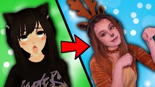 Video thumbnail of "Turning Emi Into A Reindeer"