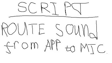 How to route sound from app to mic in LINUX