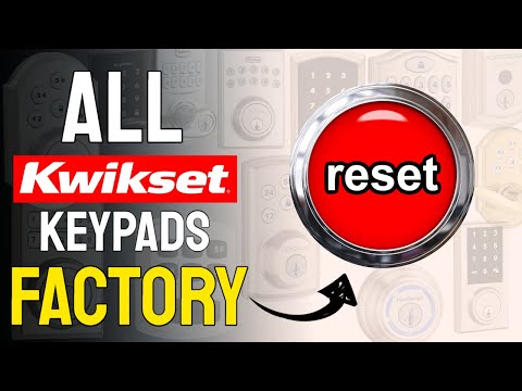 Kwikset 키패드/Smart Locks 공장 초기화