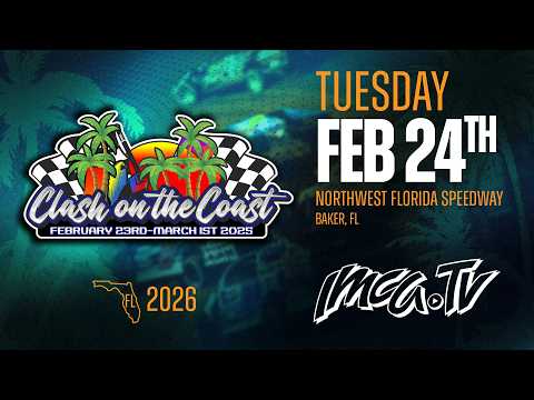 imca.tv | LIVE LOOK-IN | Northwest Florida Speedway | Baker, FL | February 24th 2026