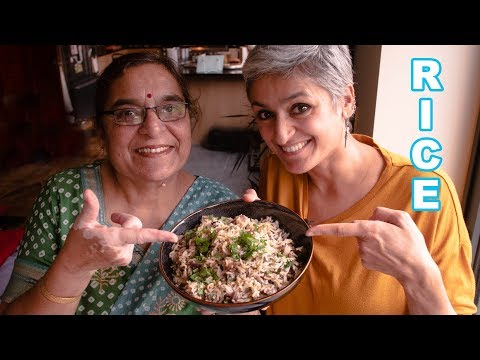 Mushroom and onion rice  Food with Chetna  Healthy Indian