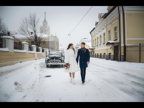 Зимняя съёмка свадьбы