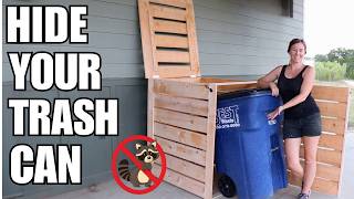 Trash Can Enclosure | Looks Great, Locks Out Critters | Easy DIY