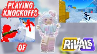 Playing Knockoffs of Rivals Roblox! #rivals #roblox #knockoff