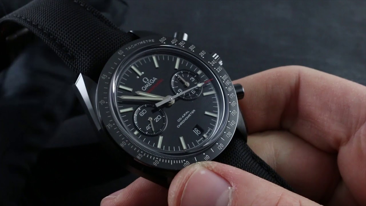 speedmaster dark side of the moon black black