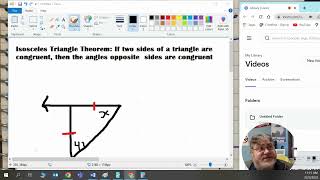Isosceles Triangle Theorem  Find the Value of X Example 3