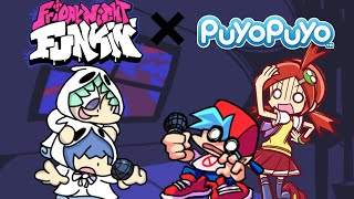 Yu and Rei (Puyo Puyo) over Skid and Pump - Friday Night Funkin' (Mod)