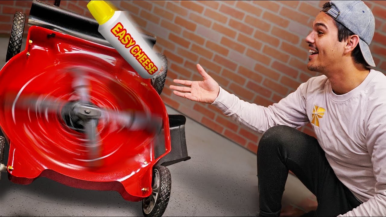 Throwing Things Into A Lawn Mower! YouTube