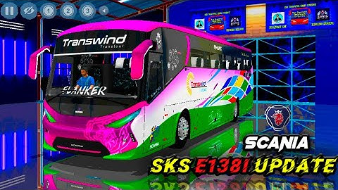 Bussid Mod || SCANIA SKS e138i Update Free Mod Bus Simulator Indonesia V3.4.3