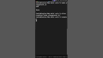 Aliasing van een opdracht in UNIX voor efficiënt programmeren in Mac en Unix