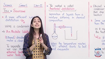 Class 6 - Science - Chapter 12 - Lecture 87 Fractional Distillation - Allied Schools