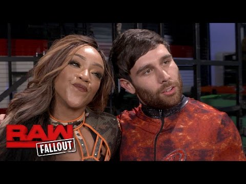 Alicia Fox and Noam Dar continue the celebrations backstage: Raw Fallout, May 15, 2017