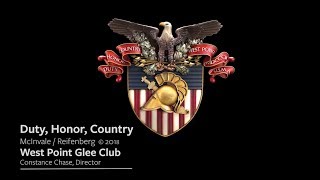 Duty, Honor, Country - West Point Glee Club (Lyric Video) [HD]