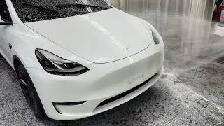 TESLA MODEL Y 珍珠白|石墨烯鍍膜方案|完工分享|MODEL Y COATING
