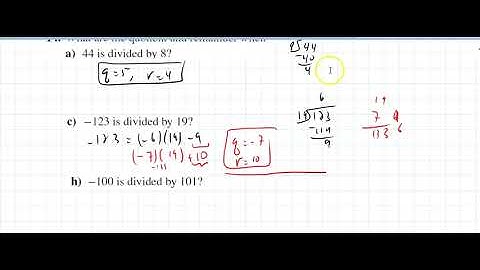 4.1 Divisibility and Modular Arithmetic