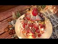 圣诞草莓塔蛋糕Christmas strawberry tower cake