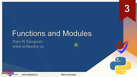 Python Functions and Modules | python3 tutorial for beginners | Python Programming