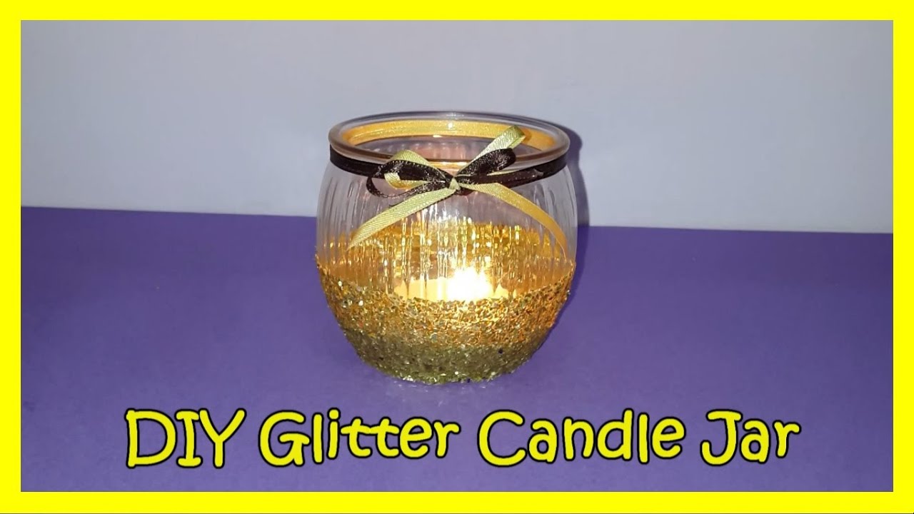 How To Make Glitter Candles - Kids Craft Room