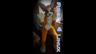 Fidget and her cat Linux!