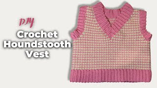 How to Crochet A Houndstooth Vest | EASY, In-Depth, & Beginner Friendly Tutorial by LALA PÉREZ 40,356 views 2 years ago 56 minutes