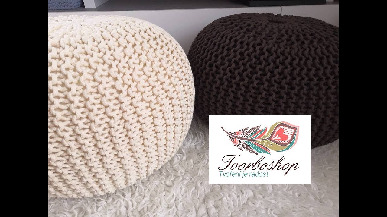 Návod na pletený puf 1.část