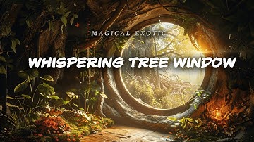 Whispering Tree Window  | Magical Fantasy Music & Ambience | Heal & Clam, Relax