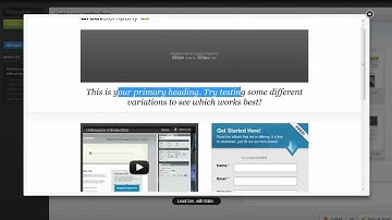 Testing your idea with Unbounce Landing Pages