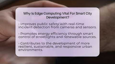 Why Is Edge Computing Vital For Smart City Development? - Talking Tech Trends