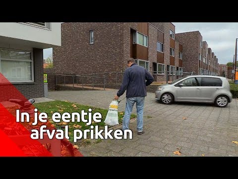 De straat schoonhouden tijdens een wandeling – Brabants Buske