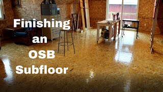 Beau and Kara Studios Episode 91 Finishing an OSB Subfloor