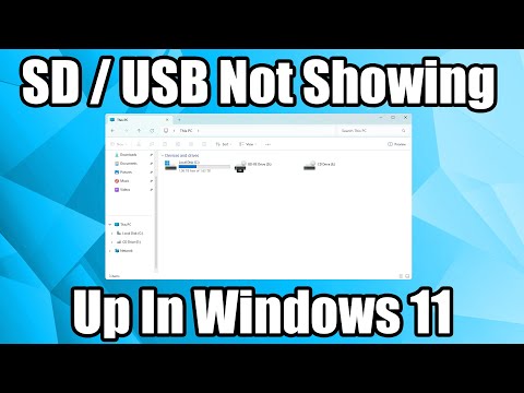 How to fix Micro SD Card not showing up in Devices and Drives Windows 11