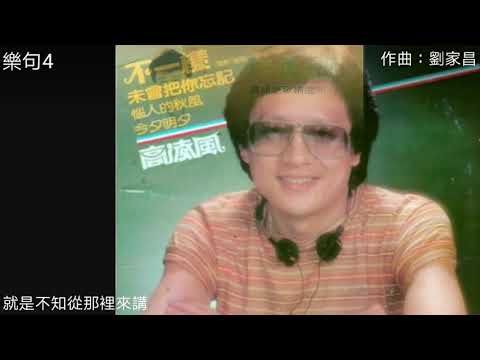 不一樣(劉家昌)  vs  夢寐以求(鄭進一)  逐句對比