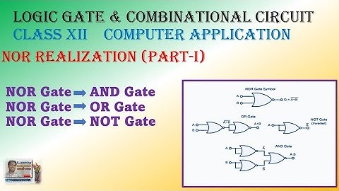 NOR REALIZATION || COMPUTER APPLICATION || WBCHSE