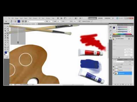 Photoshop Tutorial : How to Use the Mixer Brush in Adobe Photoshop CS