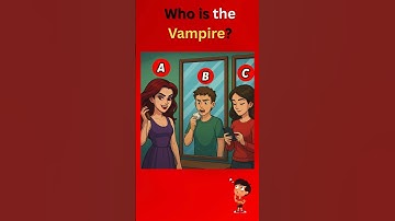 Who is the vampire 🤔 ? #riddle #find #brainteasers #shorts #genius #challenge #mindset #quiz