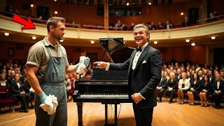 Single Dad Janitor Was Asked to Play Piano as a Joke — But What He Played Made Even the CEO Tear Up