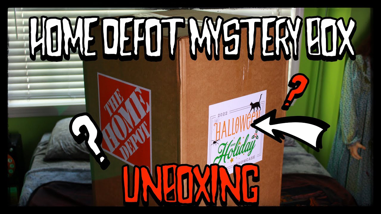 Unboxing a MYSTERY BOX from The Home Depot (Halloween/Christmas)…