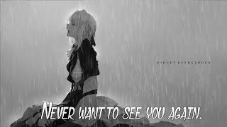Nightcore - Never Want to See You Again [Message from sylvia] (Lyrics/Lyric Video)