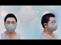 How to make a large face mask | L size| With a replaceable filter |