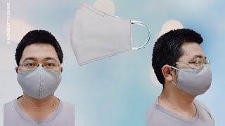 How to make a large face mask | L size| With a replaceable filter |