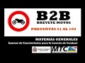 Preguntas B2B MOTOS (2/4) Examen de Conocimientos Licencia Conducir BIIB TOURING MTC PERU (Audio)