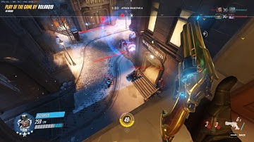 Overwatch - McCree 5 player kill POTG - Kings Row