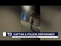 Captan a policías disparando contra mujeres en la avenida Alfonso Reyes en Monterrey