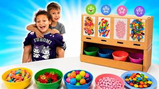The Magic Candy Machine Stole Our Colors! | Kids Color Matching & Math Challenge Math Fun Surprise The Colorful Box Does Magic