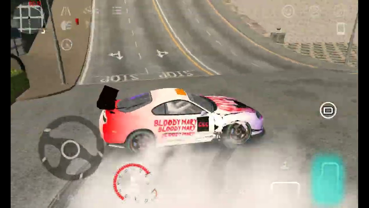 Bro trying to drift with the supra mk4