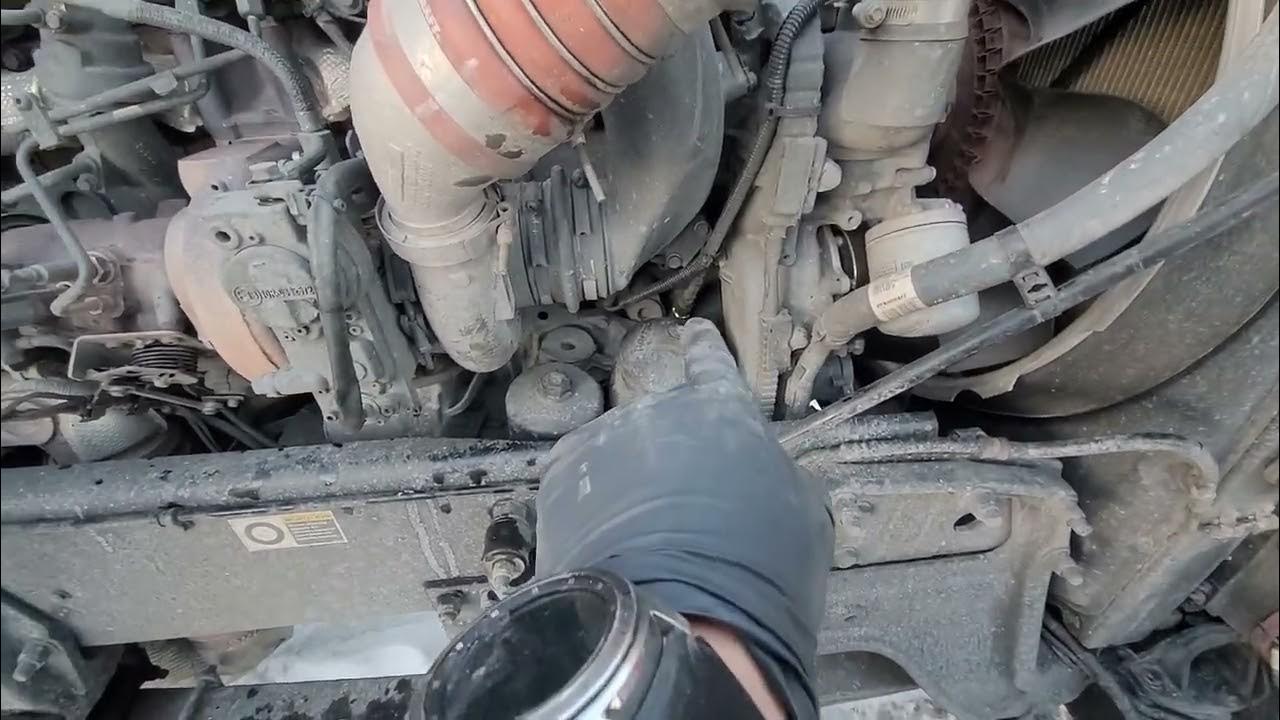 Paccar MX 13 oil pressure sensor location - YouTube
