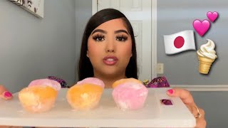 ASMR trying mochi ice cream for the first time 🍦💕 *intense mouth sounds